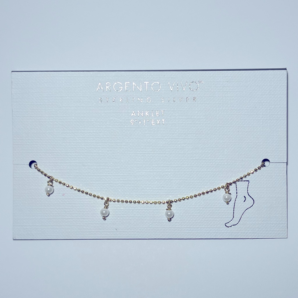 Argento Vivo 91Ext Anklet 20$